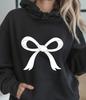 2025 European and American Style Long-sleeve Hoodie with Bow Knot for Autumn/Winter