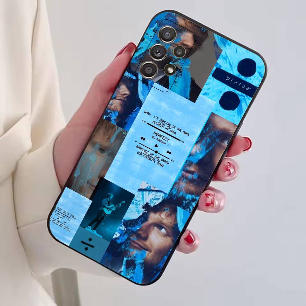 Чехол для телефона с изображением Эда Ширана Для Samsung S25,S24,S21,S22,S23,S30,Ultra,S20,Plus,Fe,Lite,Note,10, Черный чехол