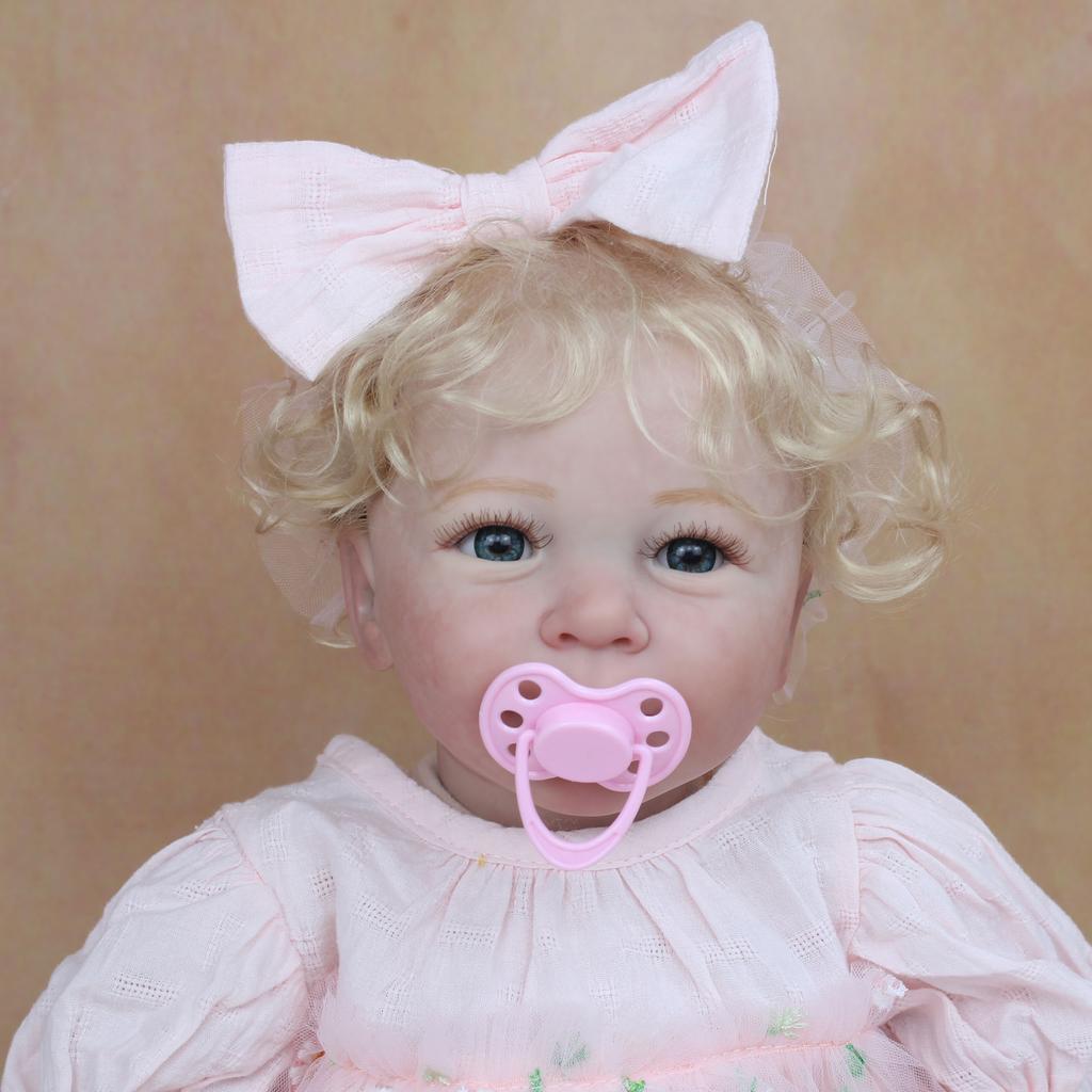 BZDOLL 55 см 3D краска кожа мягкая силиконовая кукла реборн с кровеносными сосудами реалистичная блондинка Лиза принцесса игрушка для маленьких девочек на день рождения