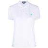 Polo Женская футболка поло с вышивкой пони, с коротким рукавом, белая 211806666-001