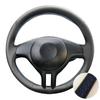 Car Steering Wheel Cover For BMW 3 5 Series E46 E39 2000-2003 X5 E53 Z3 E36 Hand-stitched Microfiber Leather Interior