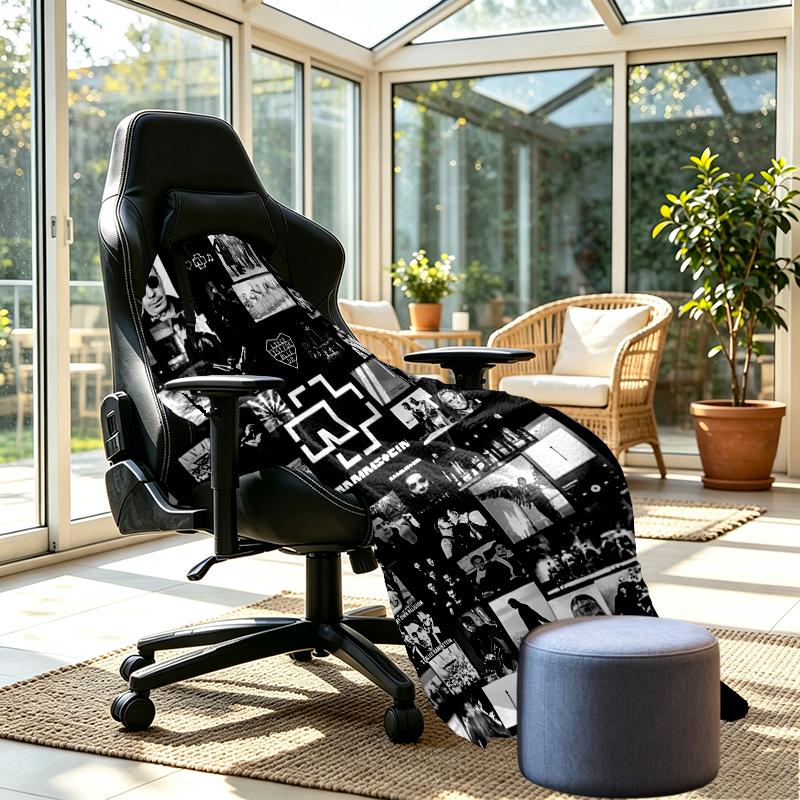 Rammstein Print Blanket - Soft & Comfortable, for Bedroom, Travel, Sofa, Home Decoration - Birthday Christmas Gift for Friend