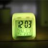 Digital Clock Multifunctional Temperature Display Alarm Clock Square Color Changing Electrical Alarm Clock for Office