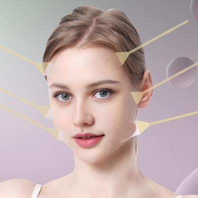 Невидимая лента для подтяжки лица и шеи, лента для мгновенной подтяжки шеи, V-образные корректирующие патчи для двойной подтяжки.