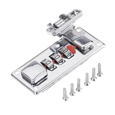 1 комплект, защелка с паролем, серебряный кодовый замок, 65 мм * 29 мм, ретро, ​​винтажные ювелирные изделия, деревянная коробка, подарочный чехол, чемодан, сундук, фурнитура