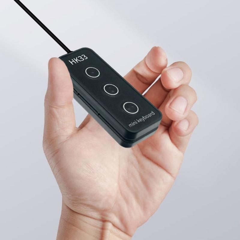 3 Клавиши Портативная Клавиатура Клавиатура USB Макро Программирование Клавиш USB Соединение Клавиатура для Игр Поддержка Нескольких Платформ
