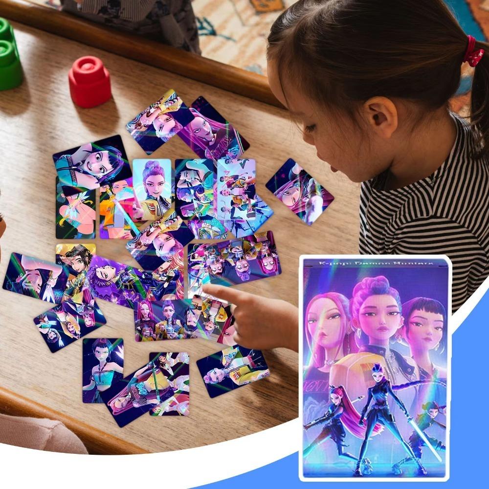 30PCS K-POP Demon Hunters Photocards Anime Collectible Set for Fans of K-POP Merch/Trading Card Games