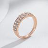 Kienl Полностью Блестящий Натуральный Циркон Кольцо Невесты Свадебное Мода Цвет Розового Золота Повседневные Изысканные Винтажные Украшения Для Женщин Подарок