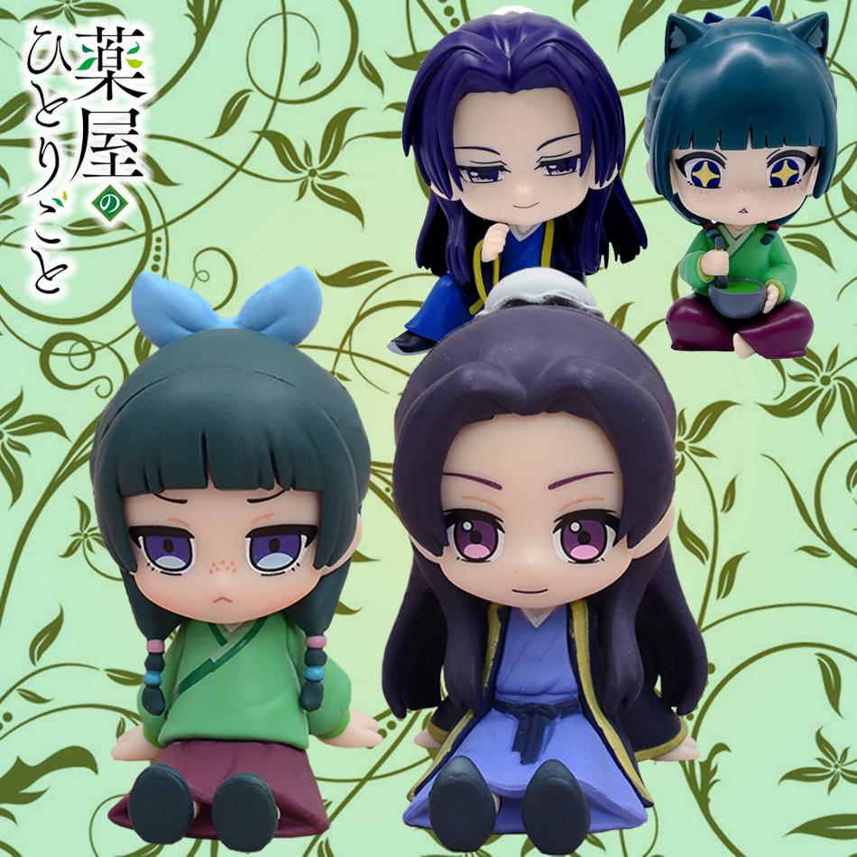 12 см Q Версия Дневники Аптекаря Маомао Цзиньши Мини Фигурка Аниме Периферия Кавайные Сидячие Игрушки Настольные Украшения Модель Подарок