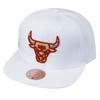 Casquette Snapback MITCHELL & NESS Chicago Bulls - Blanc - Homme - Sportswear