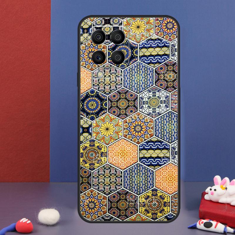 Эстетичный чехол-мозаика в стиле бохо для Samsung Galaxy M13 M53 M06 M16 M31 M11 M35 M55 M15 M56 M36 M12 M32 M52 M14 M34 M54
