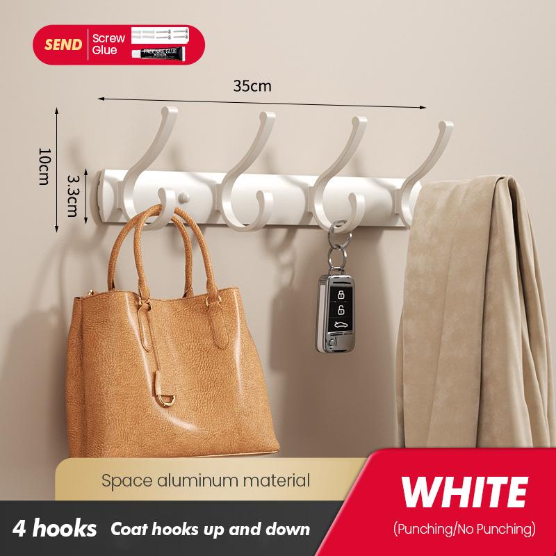 Настенная вешалка-крючок для одежды с высокой грузоподъемностью в спальне, гардеробной, без сверления отверстий