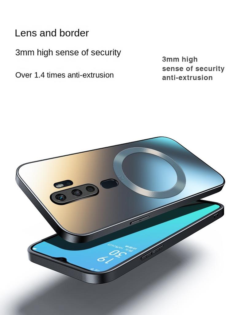 Чехол для OPPO A9 A5 2020, Жесткий Матовый Магнитный с Поддержкой Беспроводной Зарядки, Защитная Задняя Крышка Чехол для OPPO A72 A92S A93 A93S A96 A97 a9