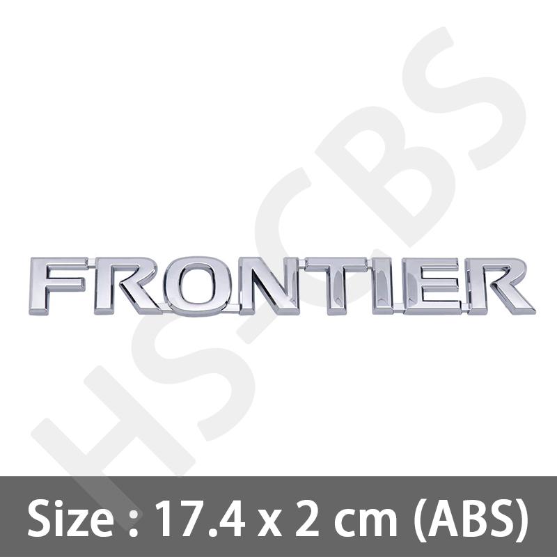ABS 3D Эмблема Буквы Frontier Боковой Логотип Значок на Задний Багажник Наклейки на Заднюю Дверь Для Стайлинга Автомобиля Внешние Аксессуары