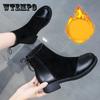 All-match Thin and Comfortable Boots Women's Autumn and Winter Thick-heeled Warm and Comfortable Short Boots