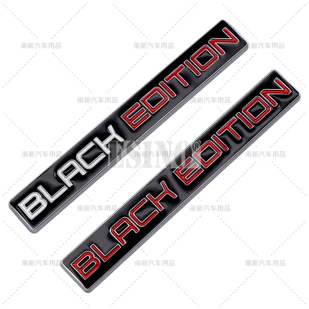 Стайлинг автомобиля 3D Black Edition декоративная металлическая клейкая эмблема задний значок багажника наклейка на крыло наклейка на тело автомобильные аксессуары