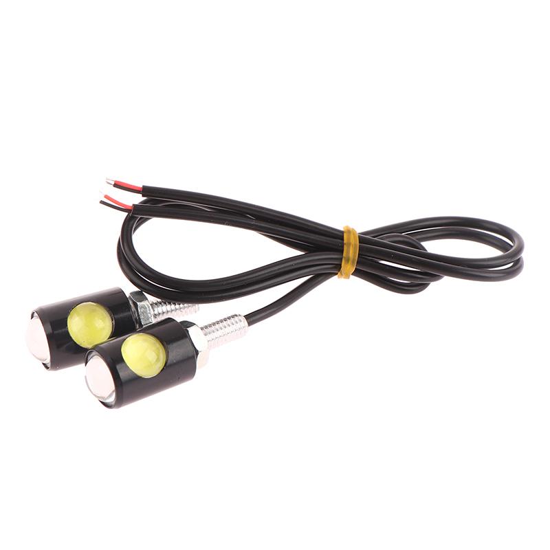 2Pcs Motorcycle License Plate Light DC12V Led Car Tail Bulb Lens High Power Screw Bolt Bulbs Lamps Motorbike Accessories