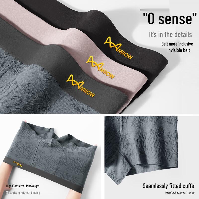 Mao Ren Мужские боксеры-брифы из гребенного хлопка, 80 штук, антибактериальные (4-Pack)