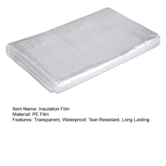 Winter Indoor Window Insulation Film Transparent Tear Resistant Easy To Install Winterizing Window Cover PE Insulation Film