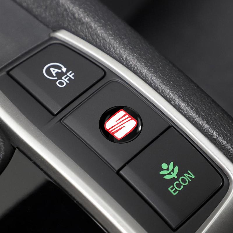 2/4/6 шт. Наклейка на замочную скважину дверного замка автомобиля Эмблема Защитная наклейка для автомобиля для SEAT MK3 Leon 5F Ibiza 5 6 MII Altea Toledo 3 Cordoba Alhambra