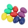 10Pcs Mini Musical Eggs Colorful Hand Plastic Egg Shakers Percussion Musical Instrument Toy