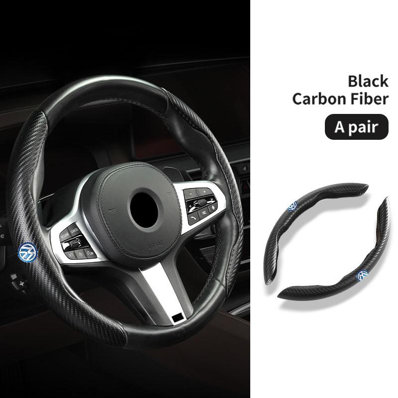 Car Steering Wheel Cover Anti Slip Carbon Fibre Steer Handle Pad For Volkswagen VW Golf Polo 4 5 6 Passat B5 B6 B7 CC Jetta zw8