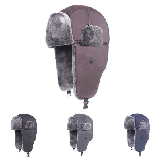 Зимние шапки Soft Touch ветрозащитная фланелевая унисекс утепленная кепка-ловушка для улицы