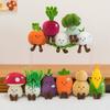 Новые Овощные Плюшевые Игрушки Каваи Морковка Брокколи Гриб Кукла Милая Кукуруза Баклажан Тыква Чеснок Набивные Игрушки Веселая Редька Декор