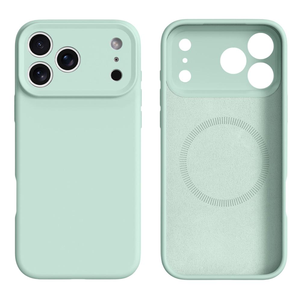 For iPhone 17 Pro Case Compatible with MagSafe Precise Cutouts Liquid Silicone Protective Back Cover