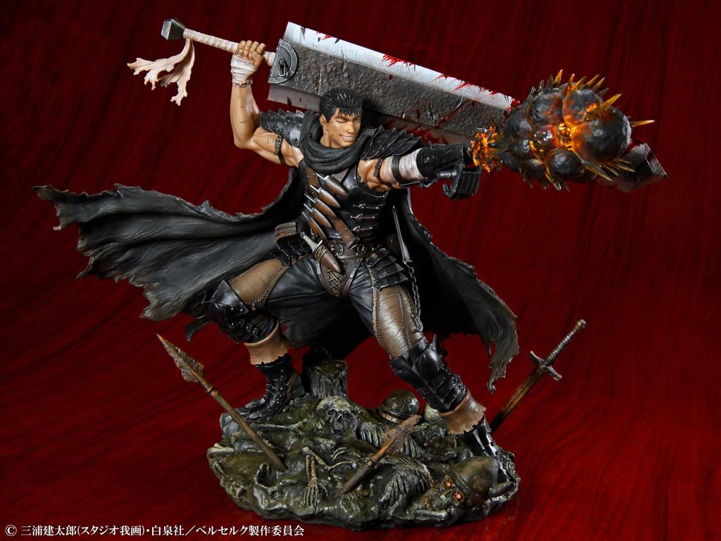TV Anime Guts Black Swordsman 265mm PVC ABS Painted Finished Figure "Berserk" Ver. Approx. &