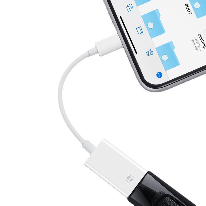 Совместимый адаптер Apple Lightning на USB 3.0 для OTG, кард-ридера, клавиатуры и мыши.