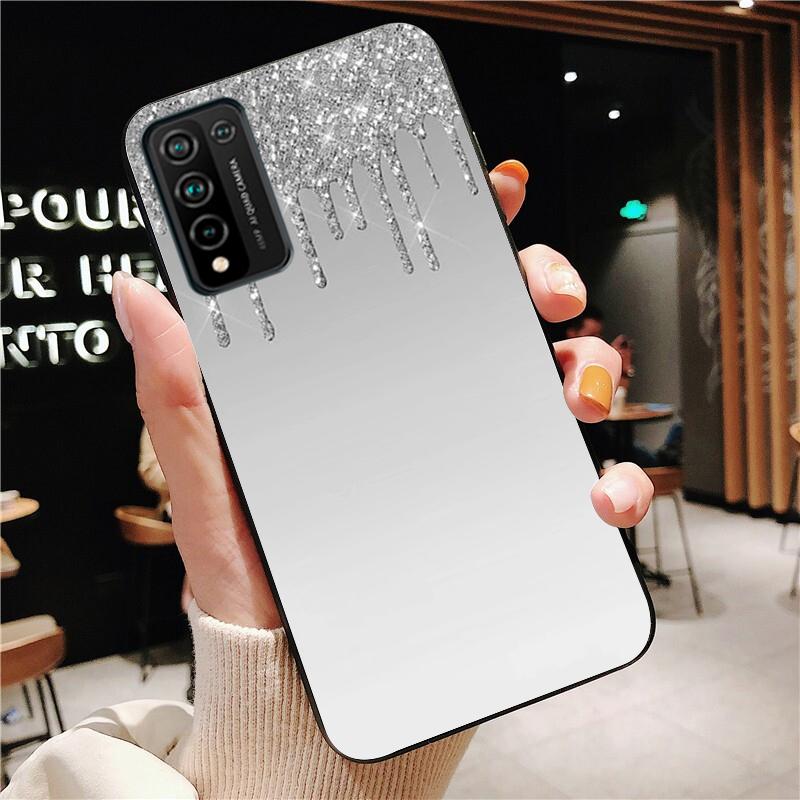Блестящий розовый, синий, черный чехол для телефона Huawei Honor 50 30 Pro 10X Lite 20 7A 7C 8X 9X Pro 9A 8A 8S 9S 10i 20S 20lite