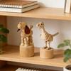 Деревянный Палец Мини Слон Тигр Собака Настольная Подвижная Кукла Игрушка Мультяшная Кукла Фигурка для DIY Поделок