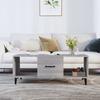 VidaXL Coffee Table Sonoma Grey 102x50x40 Cm Engineered Wood 817529