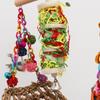 Loofah Hanging Funny Bird Toys Handmade Natural Parrot Toys Swing Wear-resistant Pet Chew Toys Climb Playing Pendant