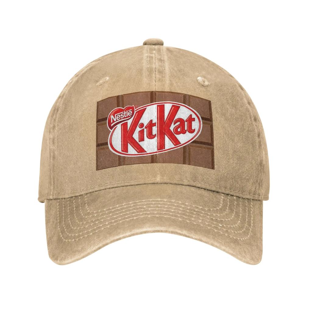 Шоколадный батончик Kit Kat Джинсовая ткань Кепка Повседневные Бейсболки Регулируемая Кепка Летние Унисекс Бейсболки