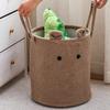 Cute Cartoon Folding Basket Large Capacity Plush Storage Basket Dirty Clothes Basket  Living Room