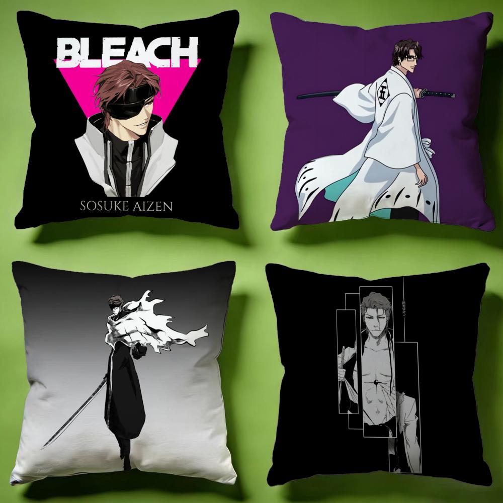 Fashion SSosuke Aizenied Cushion Cover Versatile DoubleSided Pillow Case Fit for Sofa Bed Car Daily Decor