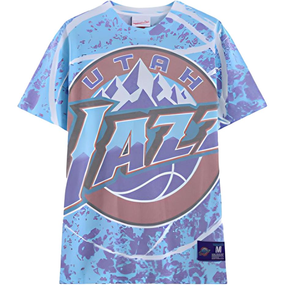 Футболка Mitchell & Ness Мужская Синяя SSTEAJ19069-UJALTBL