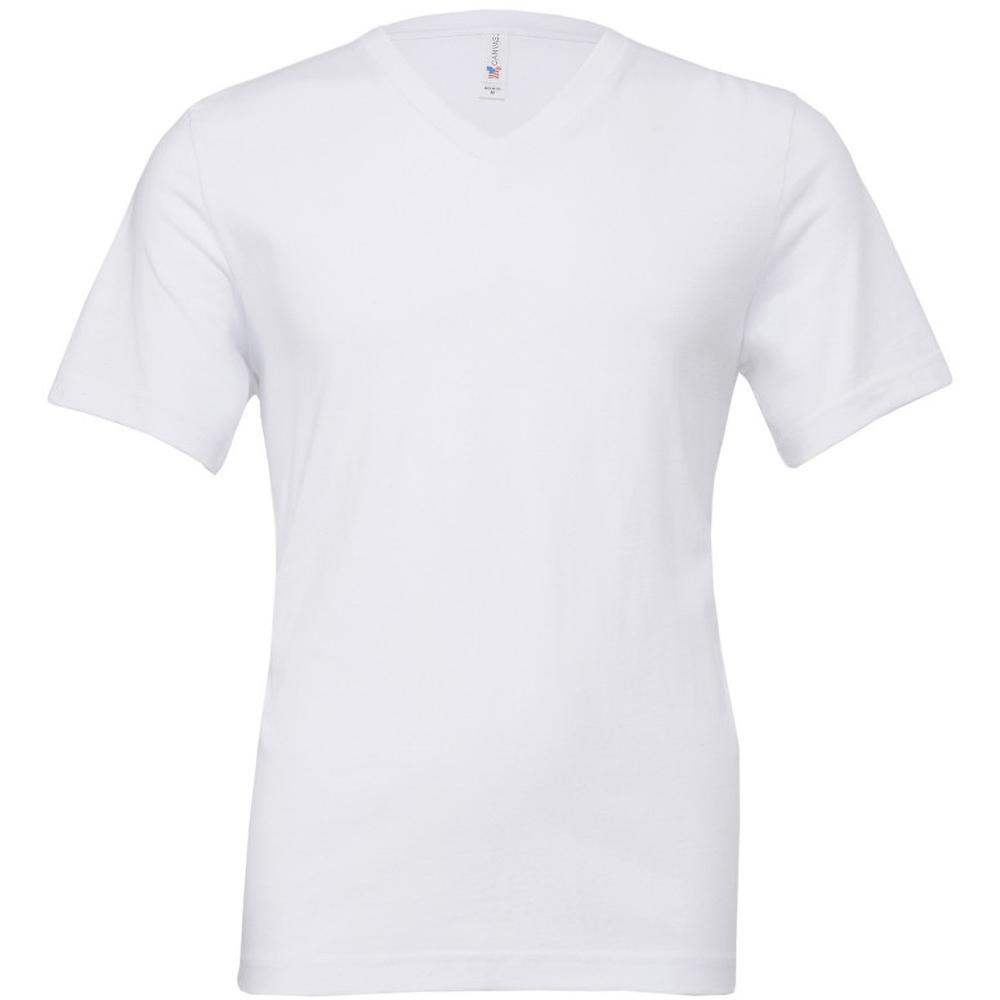 Canvas Mens Jersey Short Sleeve V-Neck T-Shirt