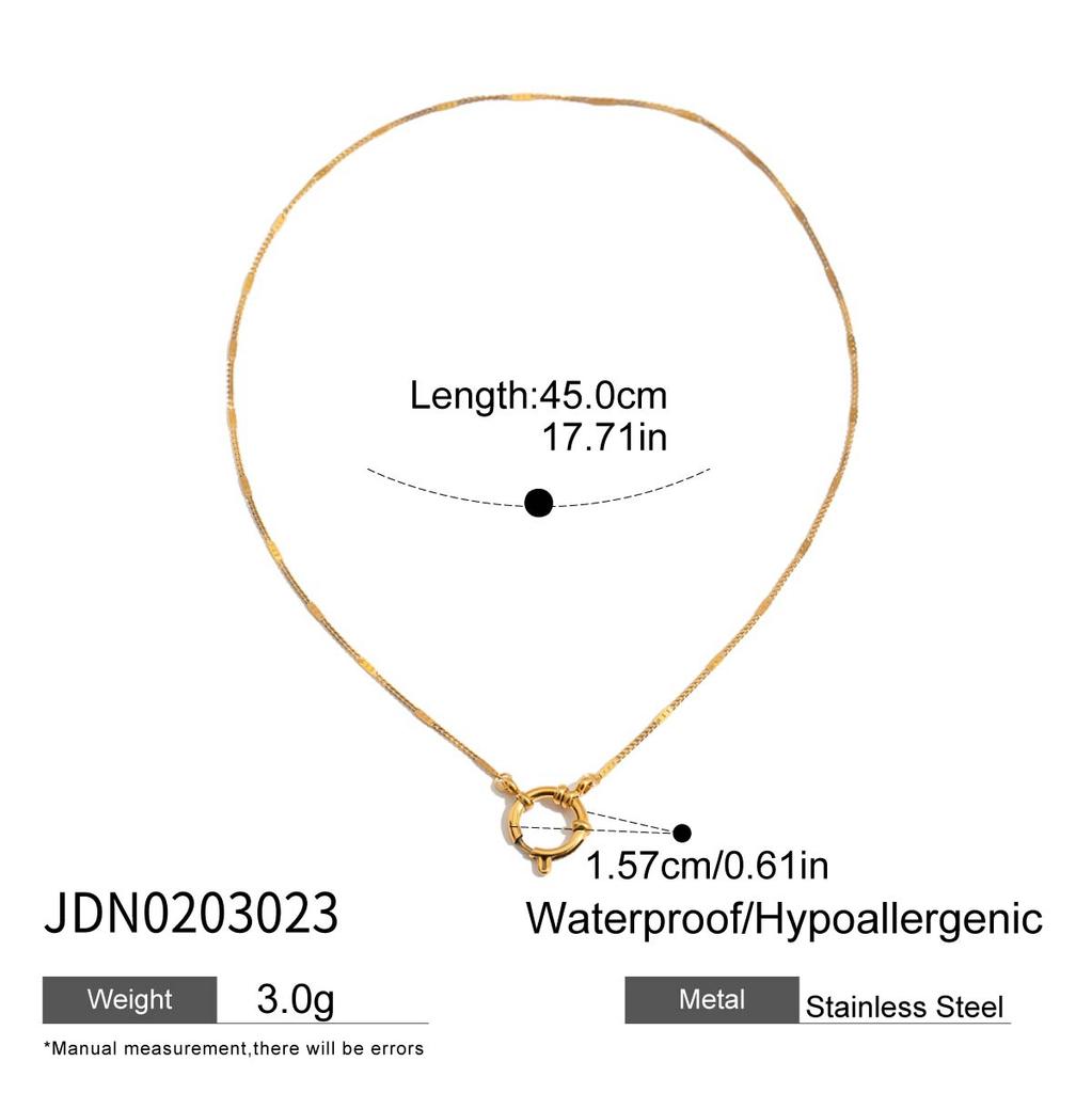 Youthway Natural Pearl Charm Pendant Necklace For Diy Matching Ocean Style Stainless Steel Golden Collar Summer Handmade Jewelry