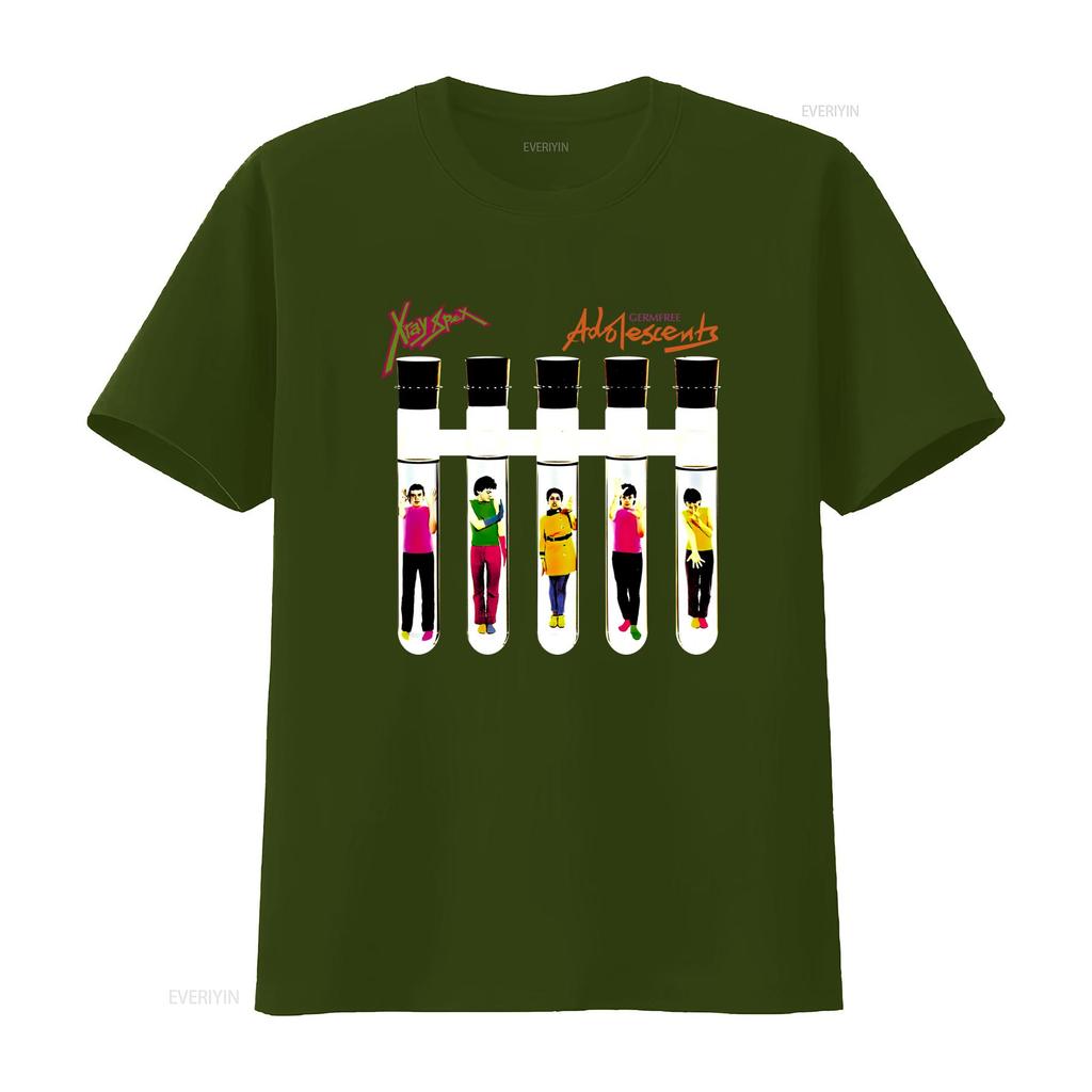 X ray Spex Germfree Adolescents 70s Punk Rock Design Meme Funny Style Gamer Cult Music T Shirt vintage Washed streetwear