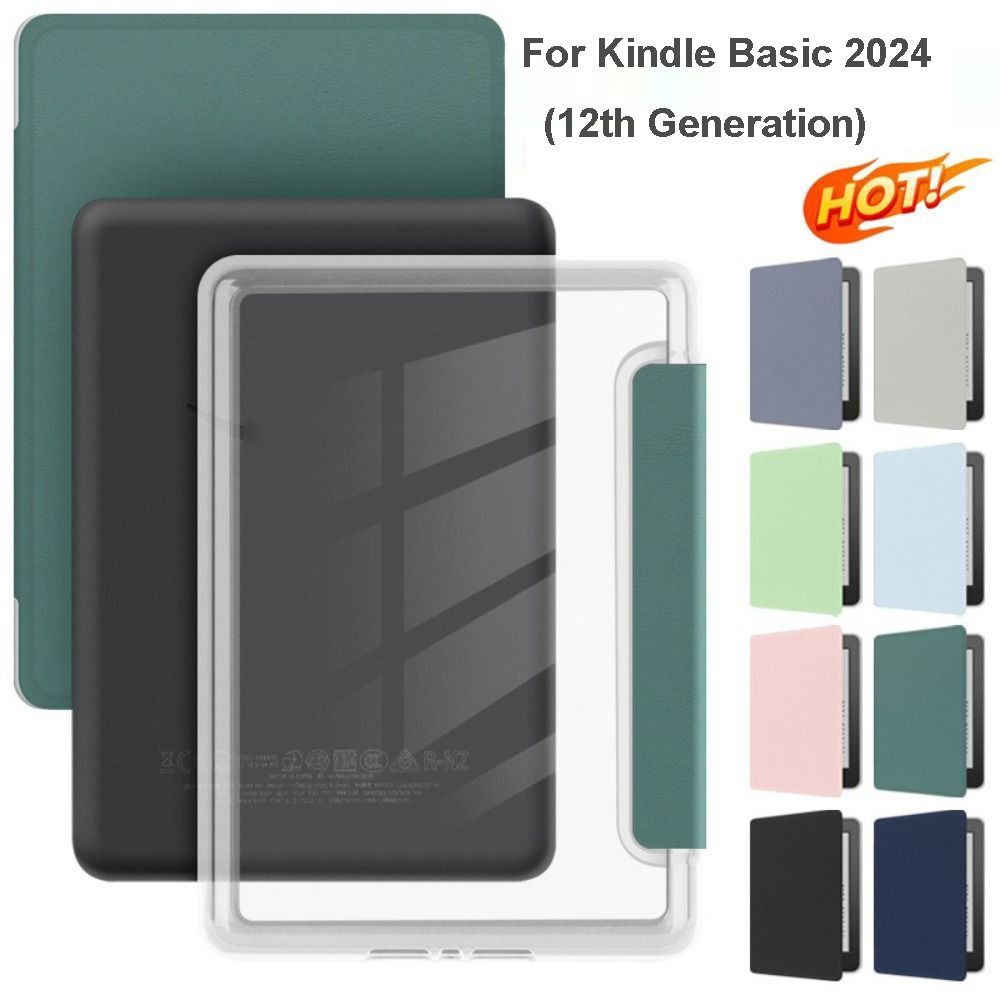 6-дюймовая защитная обложка C2V2L3, акриловая обложка-книжка Funda, чехол для электронной книги Kindle 2024 (12-е поколение)