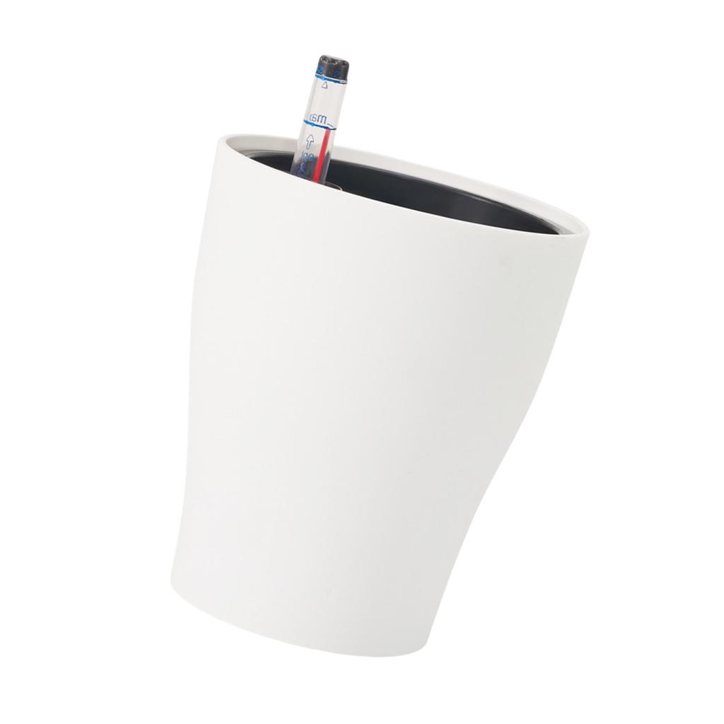 Self Watering Planter with Water Level Indicators Decorative Flower Pots for Bedroom Kitchen Office Home Accessories