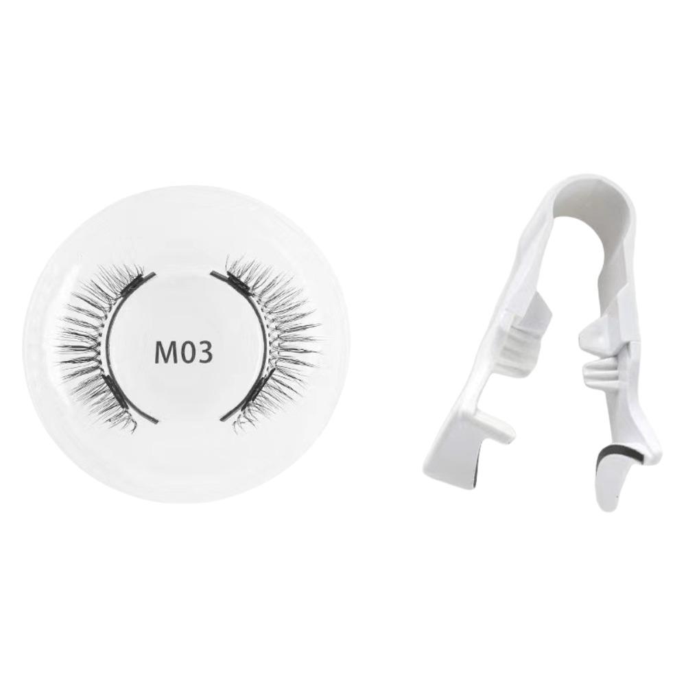 Glue Free Magnetic Eyelashes with Clip DIY False Eyelash Clusters Lady Makeup Tools