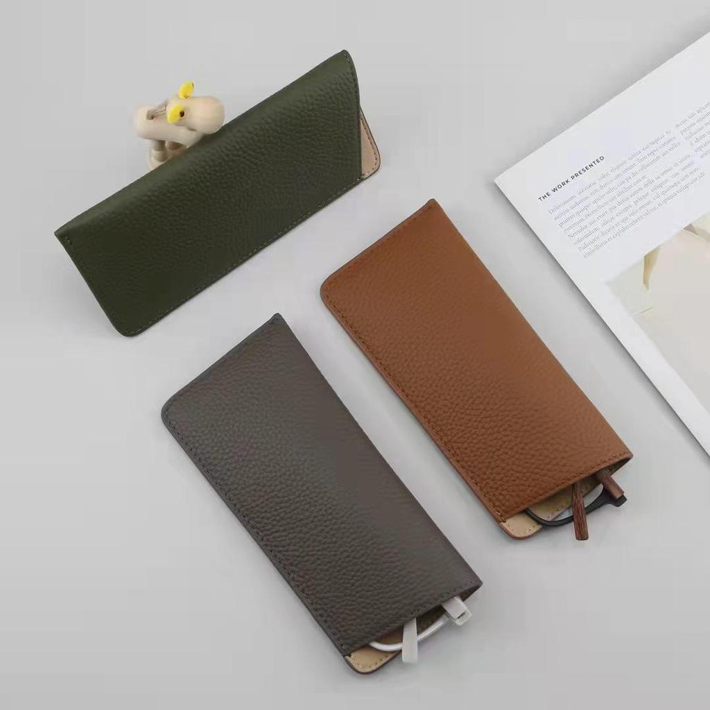 Кожаный защитный чехол для очков: Унисекс-сумка для хранения солнцезащитных очков и очков для коррекции близорукости из полиуретана