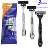 Triple-Blade Disposable Men's Shaving Razor
