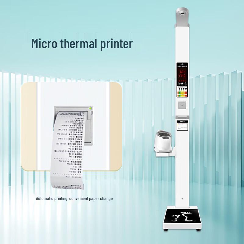 SHANGHE Ultrasonic Height & Weight Scale with Blood Pressure & Heart Rate Monitor