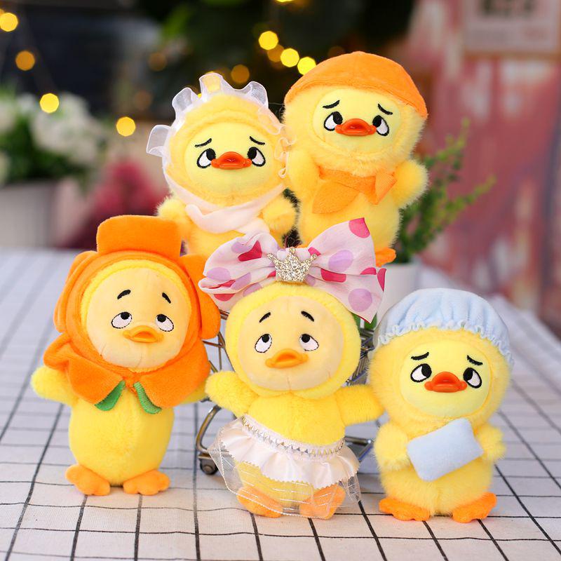 Creative Cartoon Annoyed Duck Plush Toy Pendant - Little Duck Bag Charm
