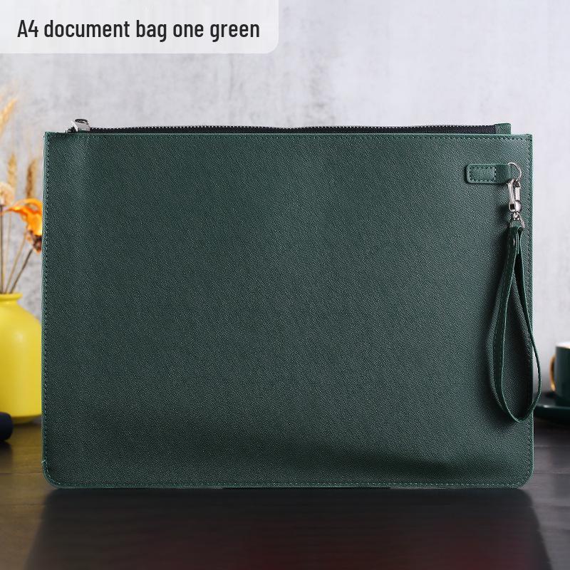 Double-Layer Magnetic Buckle Briefcase - Large Capacity, Multifunctional Office File Bag